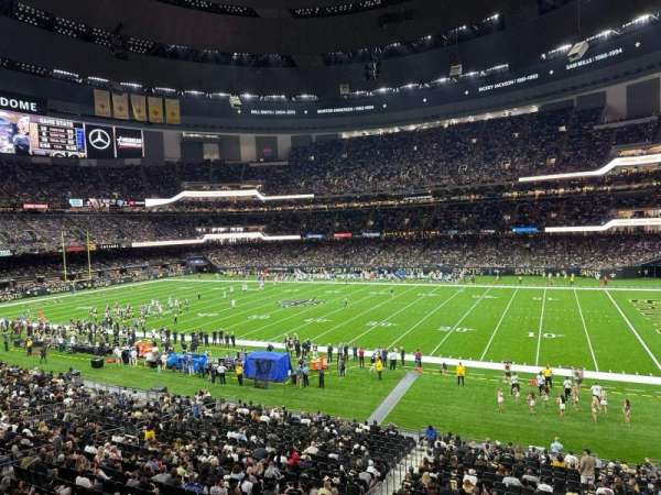 Caesars Superdome, section: 257, row: 3, seat: 10