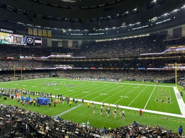 Caesars Superdome, section: 255, row: 3, seat: 3