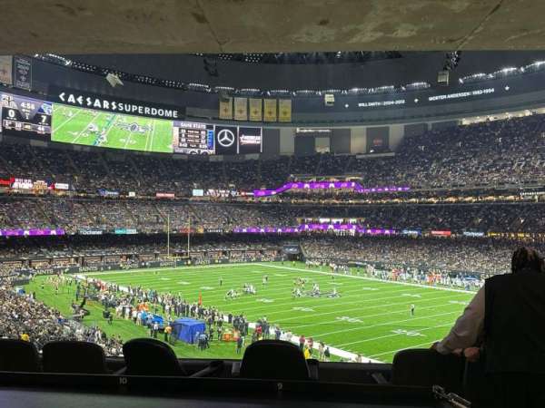 Caesars Superdome, section: 254, row: 1, seat: 9