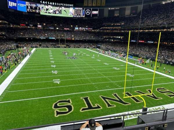 Caesars Superdome, section: 245, row: 3, seat: 7