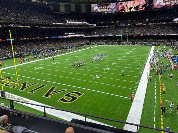 Caesars Superdome, section: 237, row: 4, seat: 12