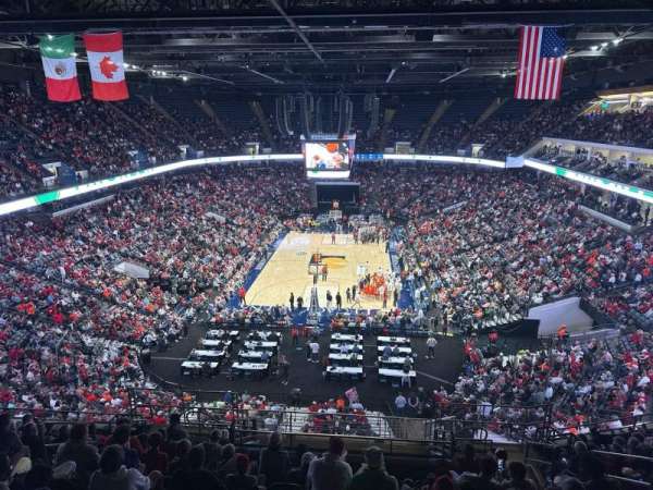 Legacy Arena, section: 205, row: M, seat: 8