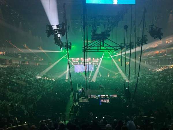 Legacy Arena, section: 106, row: S, seat: 8