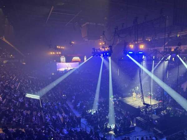 Legacy Arena, section: 208, row: A, seat: 3
