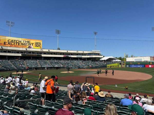 Sutter Health Park, section: 103, row: 10, seat: 12