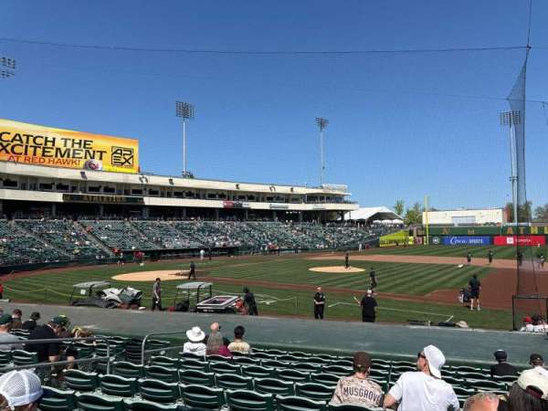 Sutter Health Park, section: 105, row: 14, seat: 7
