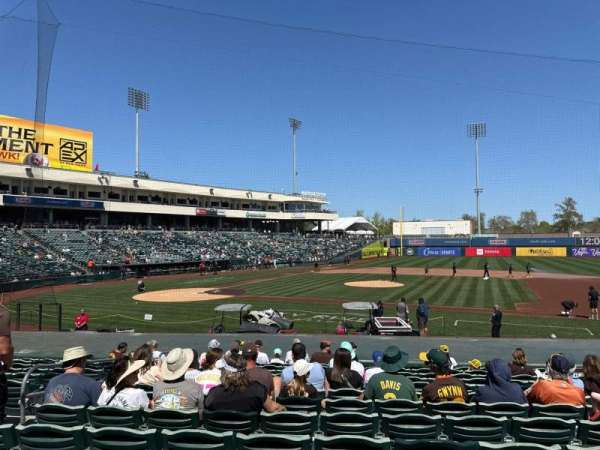 Sutter Health Park, section: 106, row: 16, seat: 9