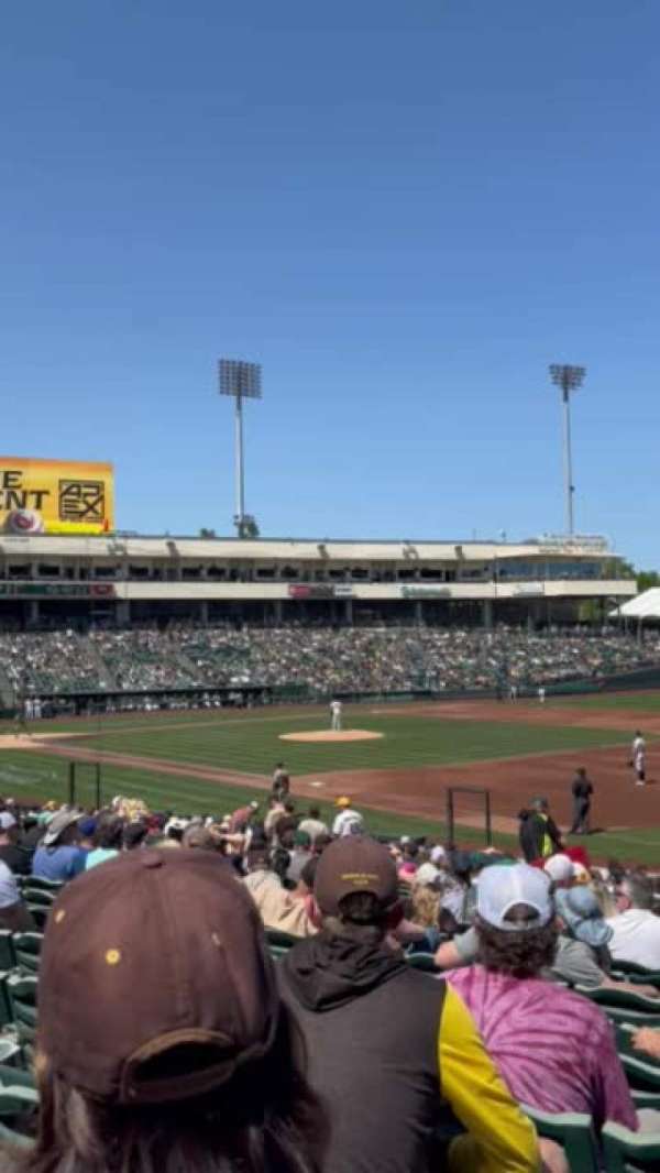 Sutter Health Park, section: 103, row: 20, seat: 1