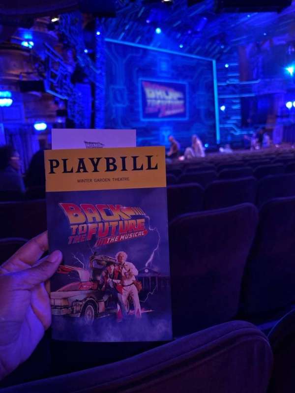 Winter Garden Theatre, section: Orchestra L, row: S, seat: 33