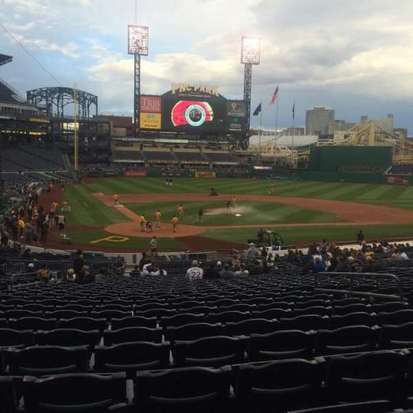 PNC Park, section: 114, row: Z, seat: 27
