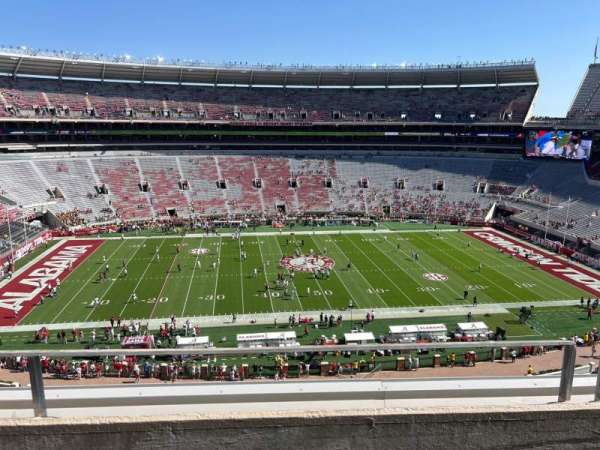 Bryant-Denny Stadium, section: U3-K, row: 2, seat: 19