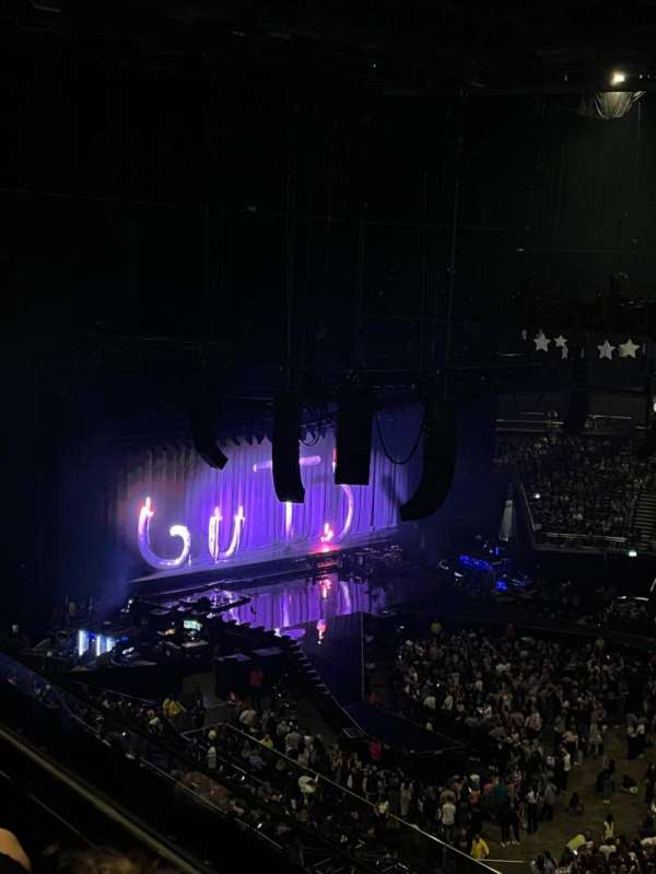 The O2, London, section: 405, row: B, seat: 550