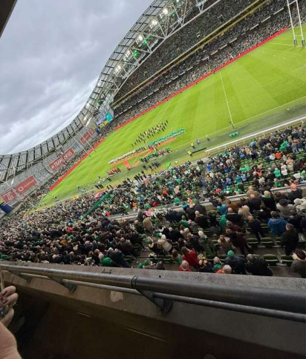 Aviva Stadium, section: 439, row: A, seat: 10