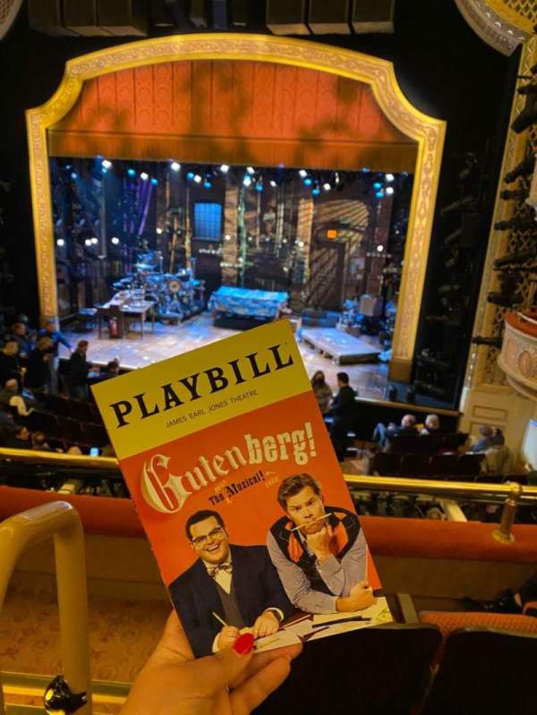 James Earl Jones Theatre, section: Mezzanine R, row: C, seat: 2