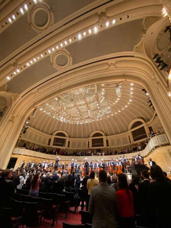Orchestra Hall, Chicago, section: Main Floor Right, row: J, seat: 8