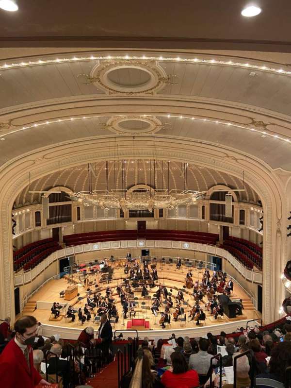 Orchestra Hall, Chicago, section: Upper Balcony Center Right, row: M, seat: 102
