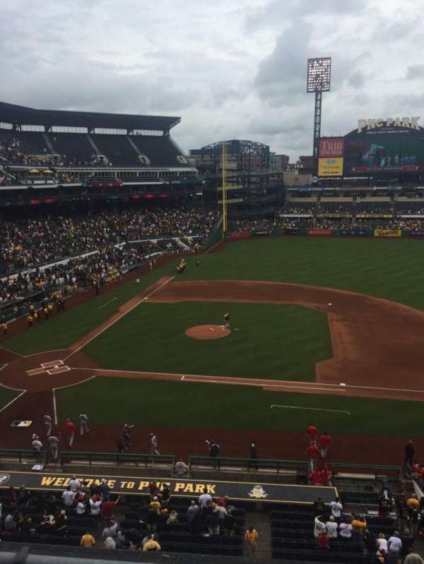 PNC Park, section: 210, row: B, seat: 4