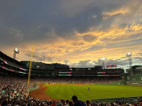 Fenway Park, section: Right Field Box 89, row: PP, seat: 1
