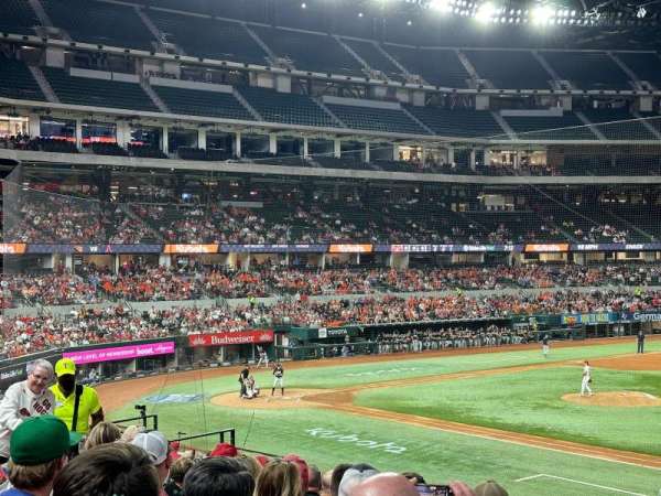 Globe Life Field, section: 21, row: 16, seat: 15
