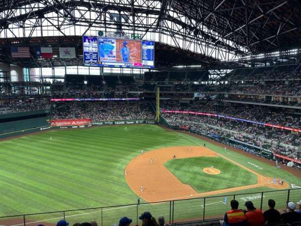 Globe Life Field, section: 209, row: 8, seat: 1