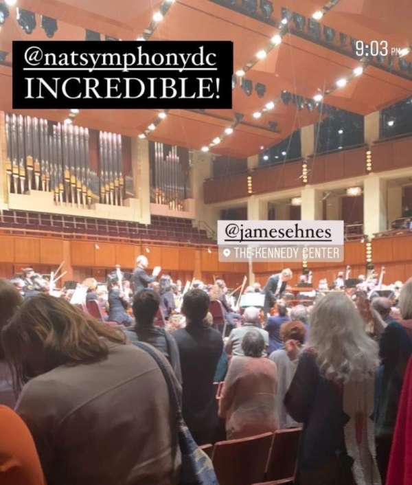 The Kennedy Center Concert Hall, section: Orchestra Front L, row: K, seat: 19