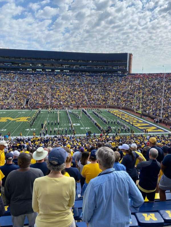 Michigan Stadium, section: 22, row: 64, seat: 19