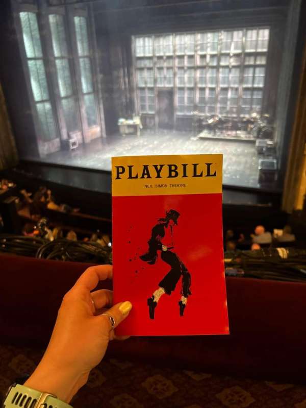Neil Simon Theatre, section: Front Mezzanine C, row: A, seat: 126