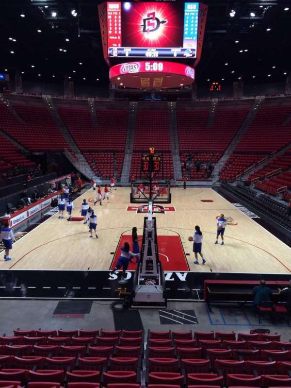 Viejas Arena, section: A, row: 10, seat: 8