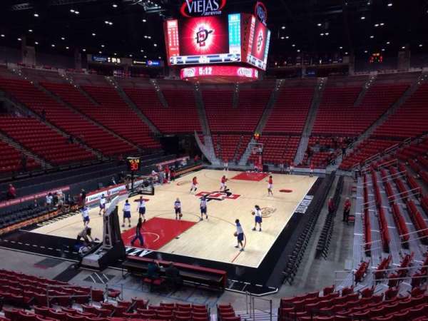 Viejas Arena, section: B, row: 16, seat: 5