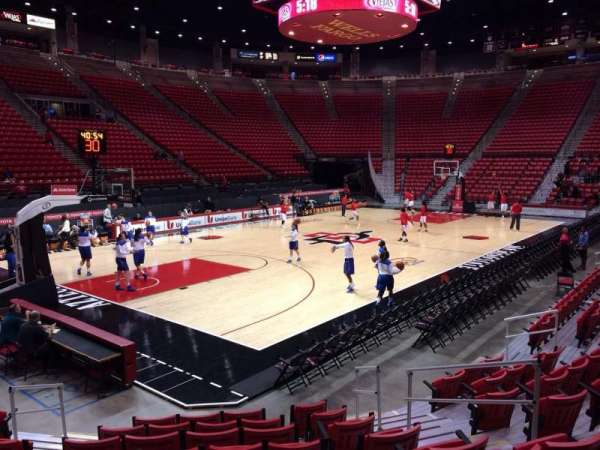 Viejas Arena, section: C, row: 6, seat: 4