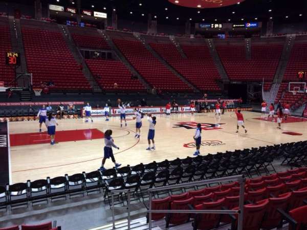 Viejas Arena, section: D, row: 7, seat: 4