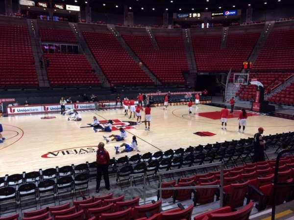 Viejas Arena, section: E, row: 8, seat: 5