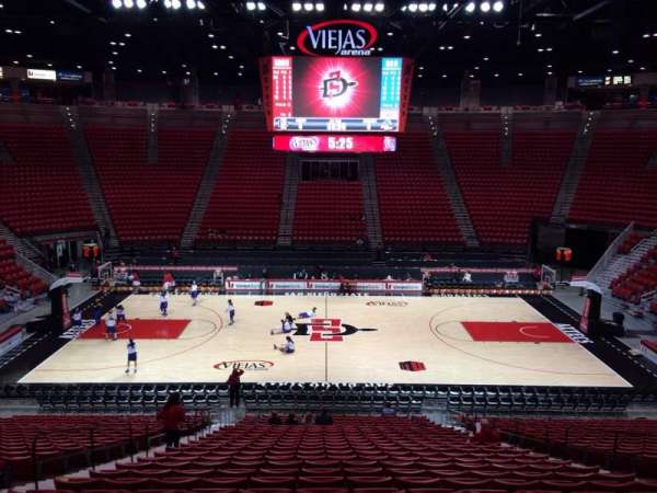 Viejas Arena, section: F, row: 25, seat: 8