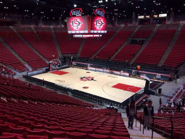 Viejas Arena, section: H, row: 26, seat: 1