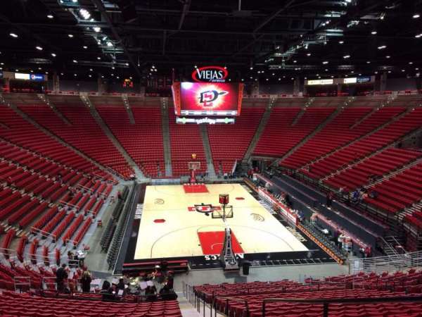 Viejas Arena, section: K, row: 28, seat: 1