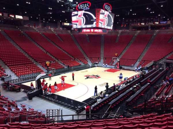 Viejas Arena, section: N, row: 19, seat: 14