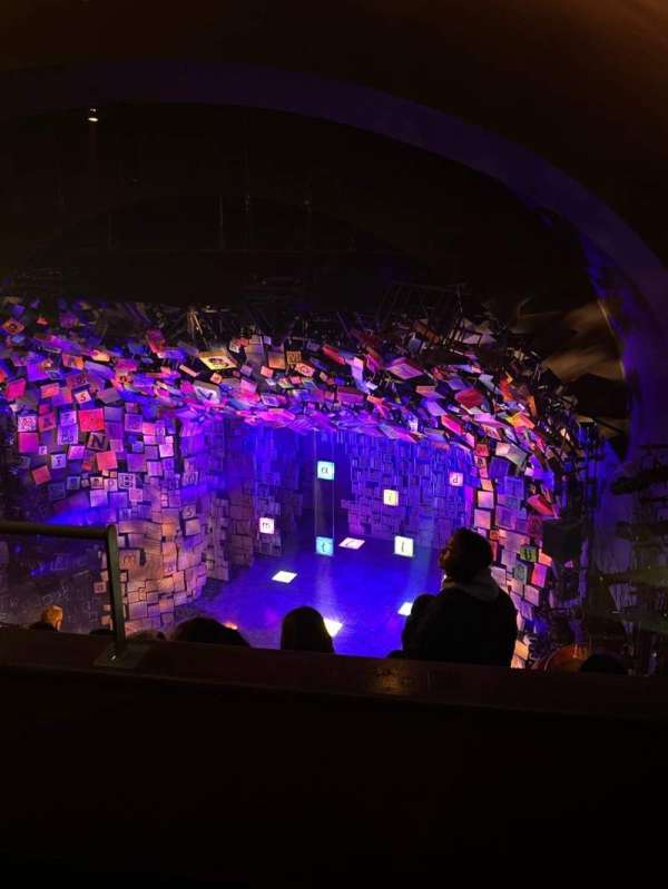 Cambridge Theatre, section: Upper Circle, row: G, seat: 5