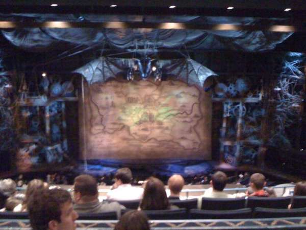 Gershwin Theatre, section: Rear Mezzanine C, row: H, seat: 110