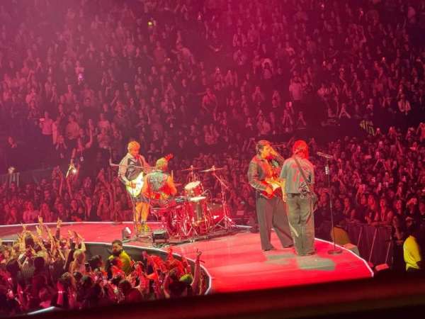 The O2, London, section: 101, row: M, seat: 23