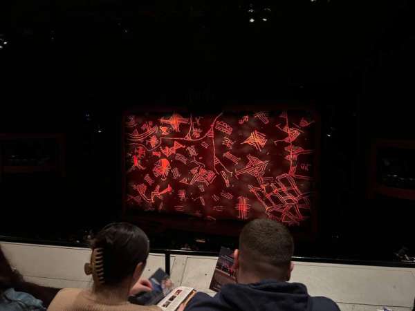 Minskoff Theatre, section: Mezzanine, row: B, seat: 138