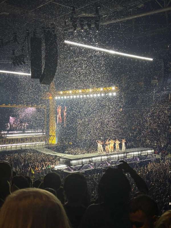 The O2, London, section: 103, row: U, seat: 110