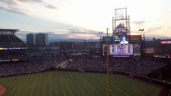 Coors Field, section: L311, row: 1, seat: 9