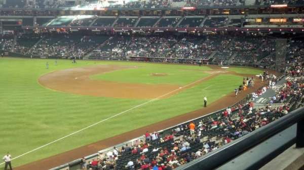 Chase Field, section: 218, row: 1, seat: 18