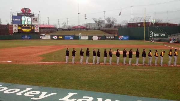 Jackson Field, section: M, row: 1, seat: 6