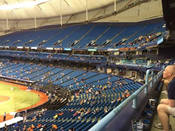 Tropicana Field, section: 211, row: A, seat: 17