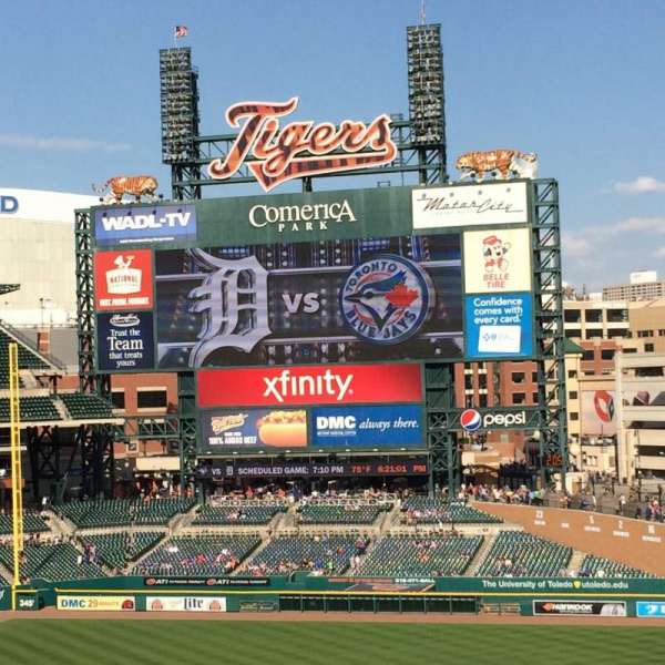 Comerica Park, section: 216, row: 8, seat: 11