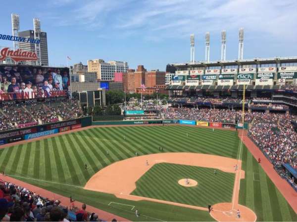 Progressive Field, section: 558, row: G, seat: 7