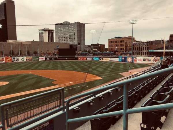 Fifth Third Field, section: 212, row: C, seat: 1