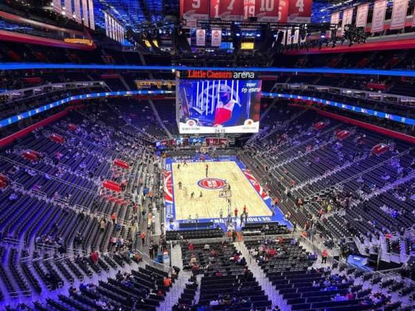 Little Caesars Arena, section: 210, row: 1, seat: 6