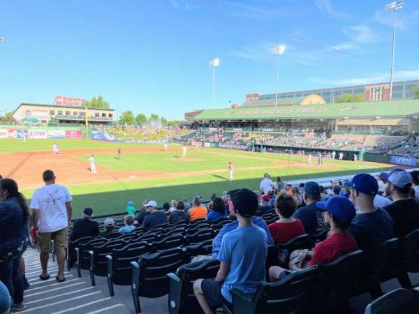 Four Winds Field, section: 116, row: O, seat: 1